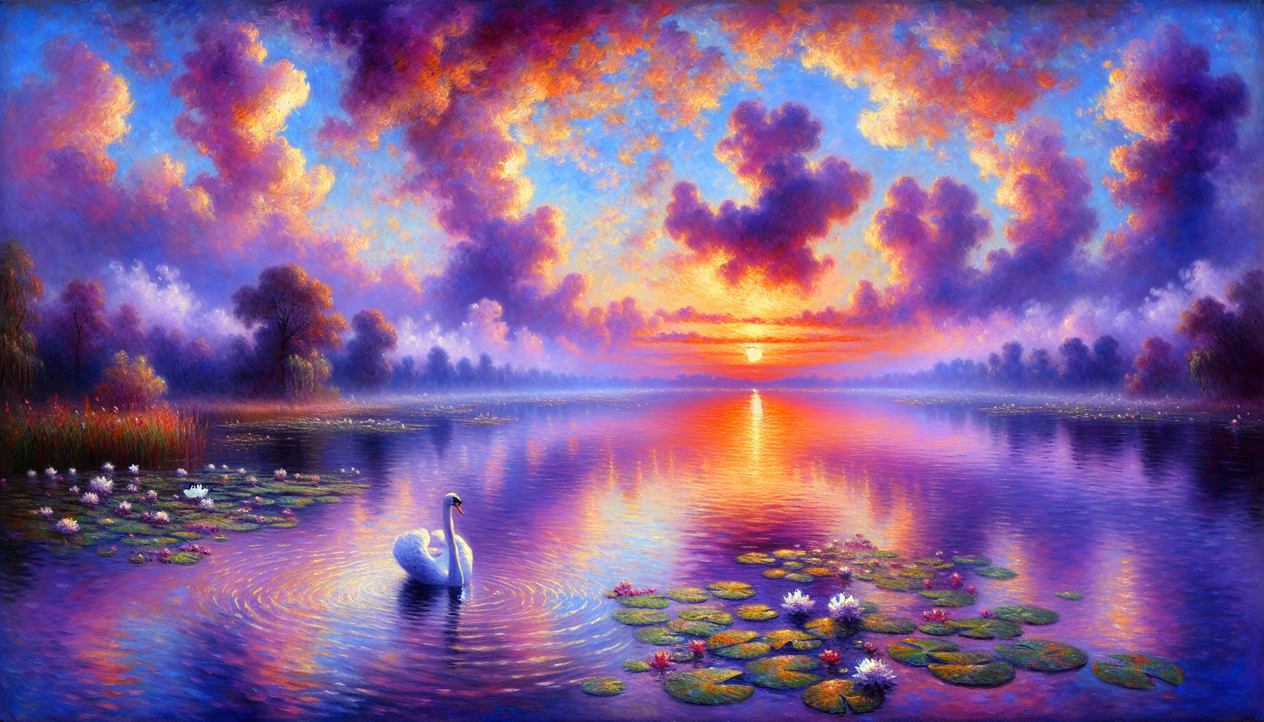 An ethereal, dreamlike landscape.