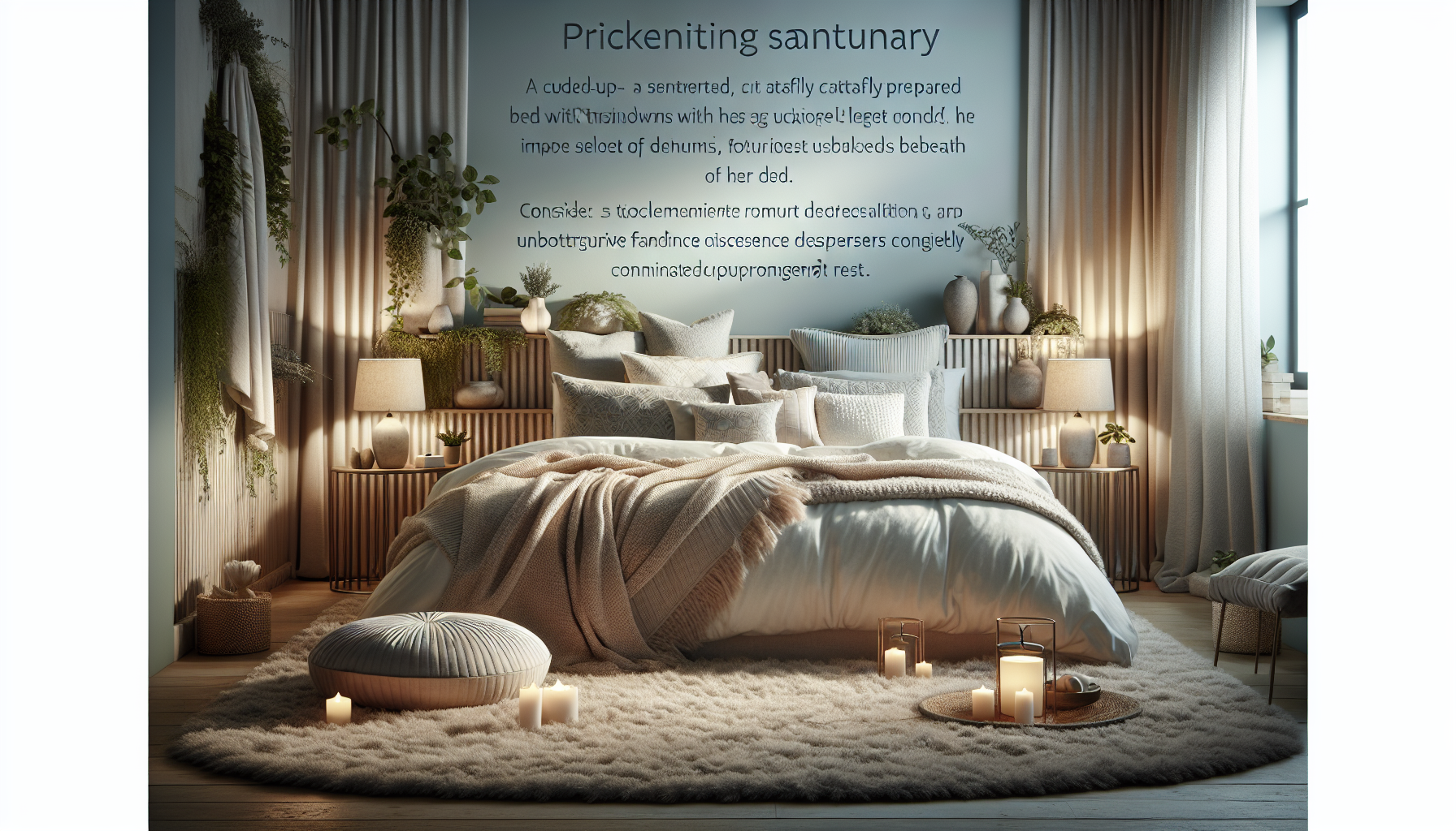 An inviting sleep sanctuary designed for optimal rest, featuring a comfy bed.